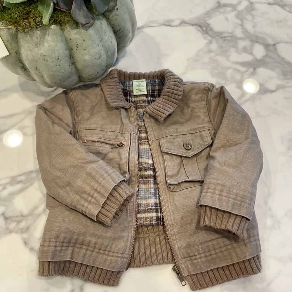 🪲🐿🐾 BabyStyle Flannel Lined Jacket